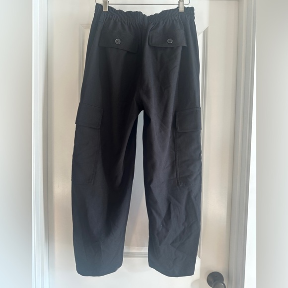 Liverpool wide-leg cropped black cargo pants 29 - Picture 2 of 7